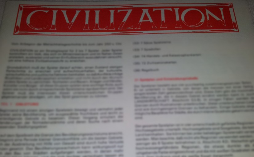 Unsere Hausregeln für Civilization