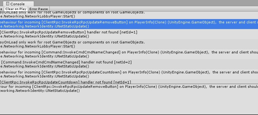 No Behaviour for Incoming RPC (UNet Pitfalls #2)