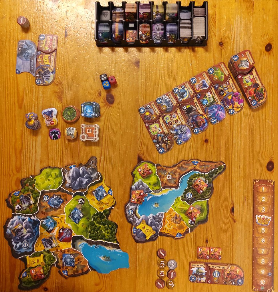 Spielaufbau von Small World of Warcraft.
