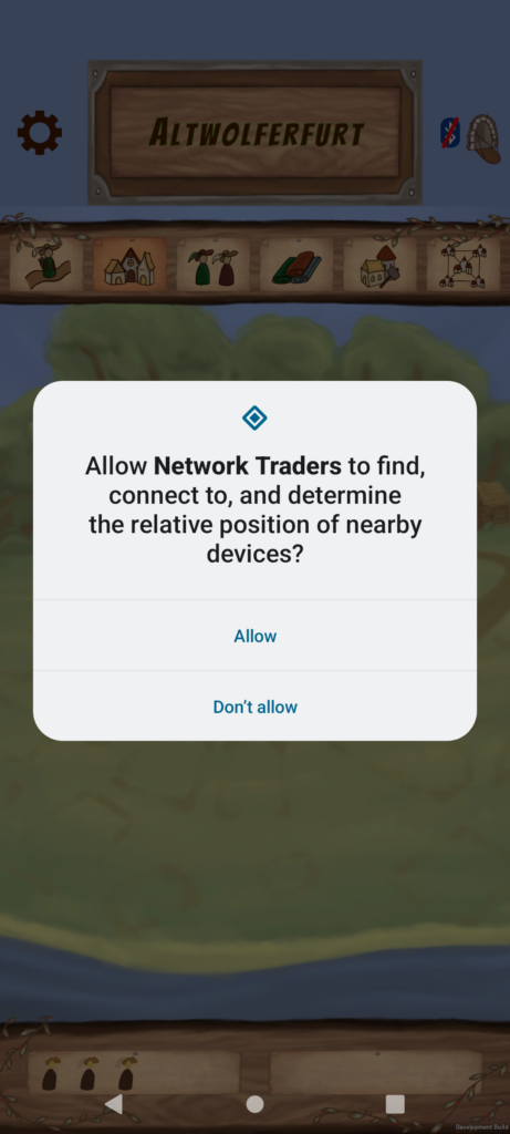 Grant nearby devices permission